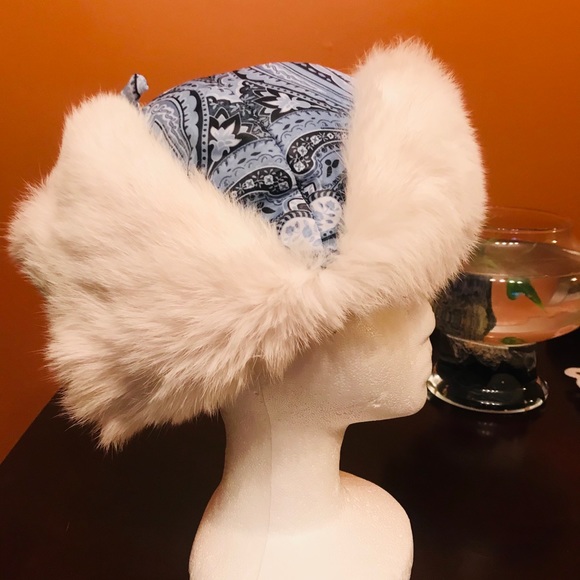 3-in-1 Winter hat with rabbit fur from Europe - Picture 8 of 10